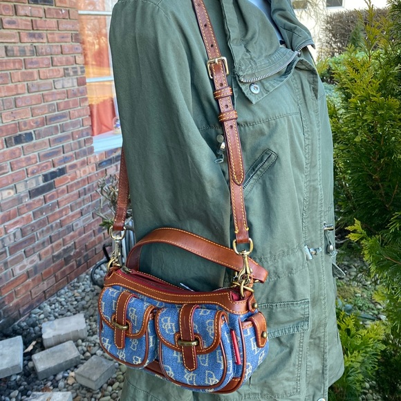 Dooney&BourkeDenim Signature Saddle Bag - Picture 5 of 14